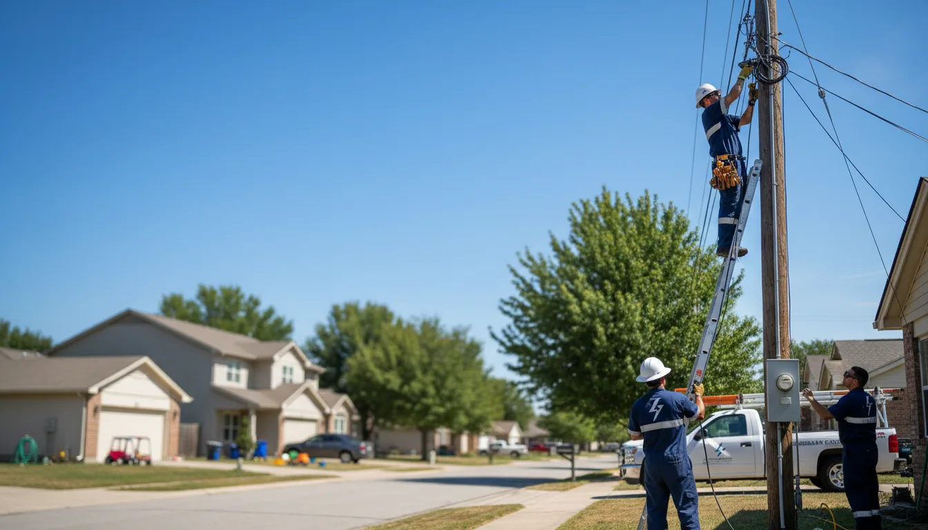 Residential electrician providing installation services in Hamilton, OH